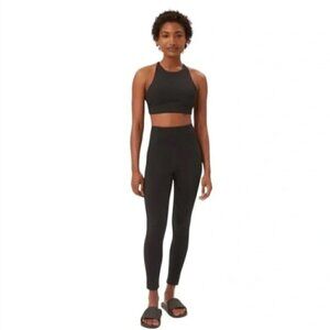 Girlfriend Collective Black Compressive High-Rise Legging 7/8 Size S